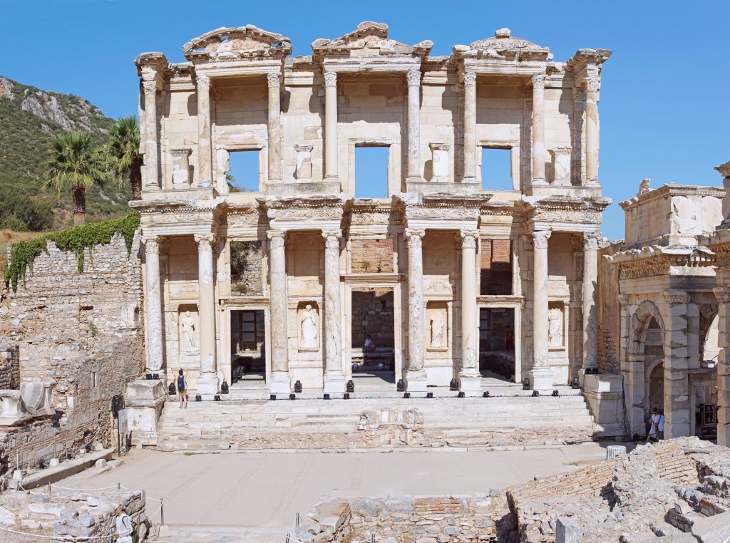 The famous Celsus Library.  Be careful where you step...