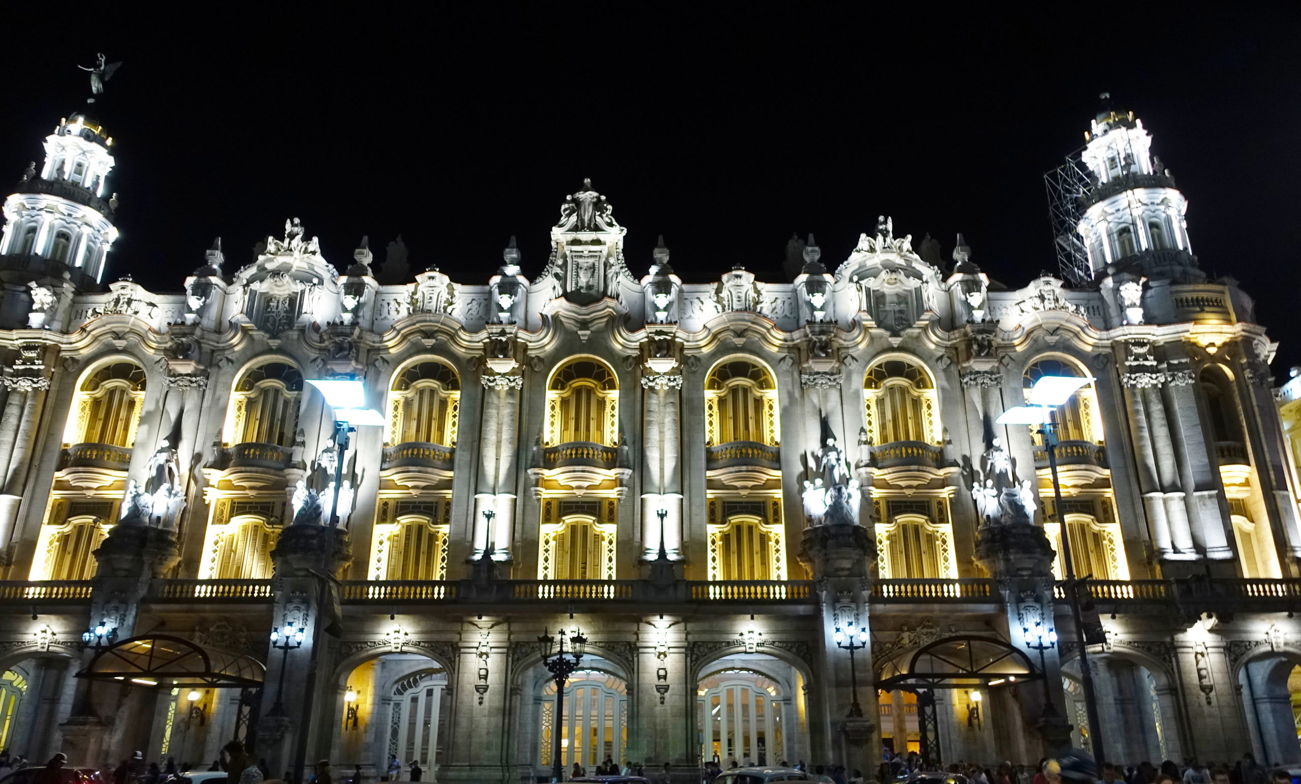 The exterior of the Gran Teatro de La Habana in all its glory.