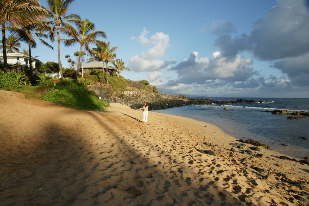 A beautifully sunny day in Maui, Hawaii.